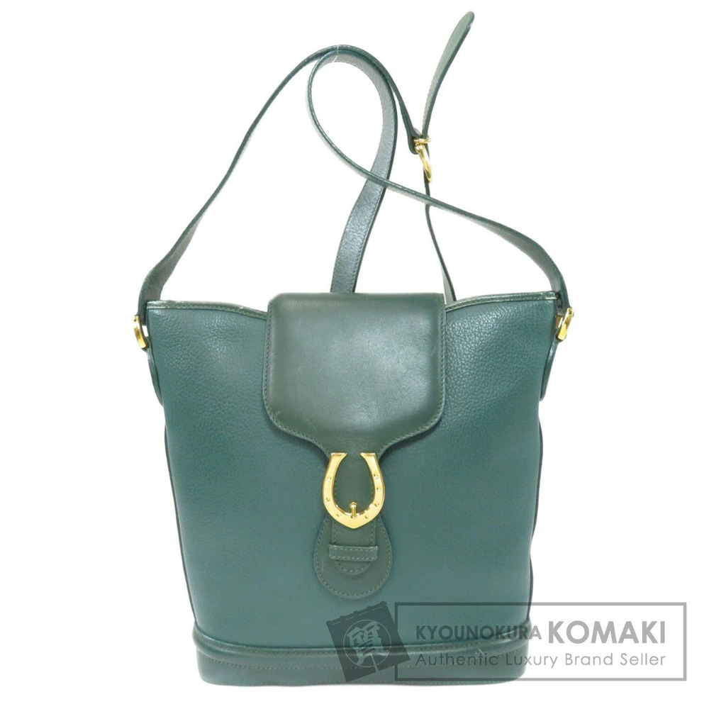Gucci Metal Motif Shoulder Bag Leather